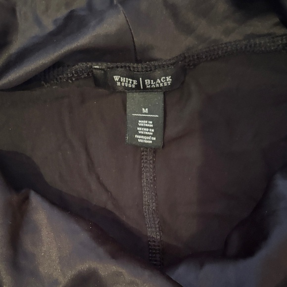 White House Black Market Black Tunic Top - Picture 2 of 2